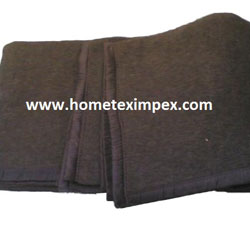 4 lb. Gray Emergency Relief Wool Blanket 64'' x 84'' - 80% Wool